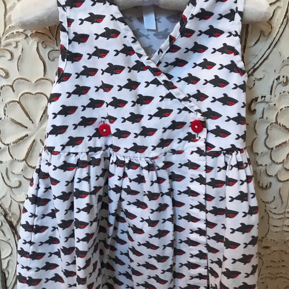 Adorable little shark dress.